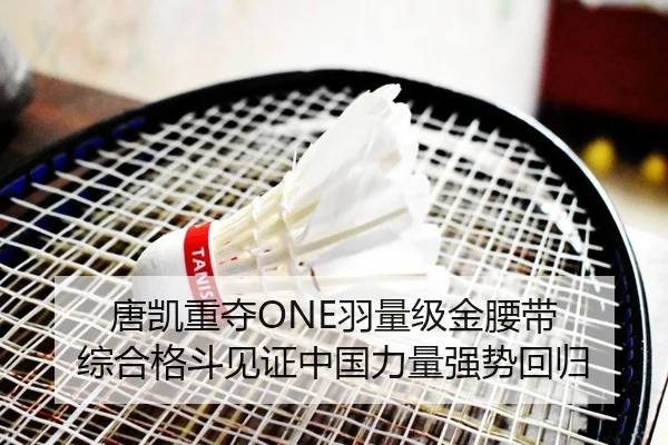 唐凯重夺ONE羽量级金腰带 综合格斗见证中国力量强势回归